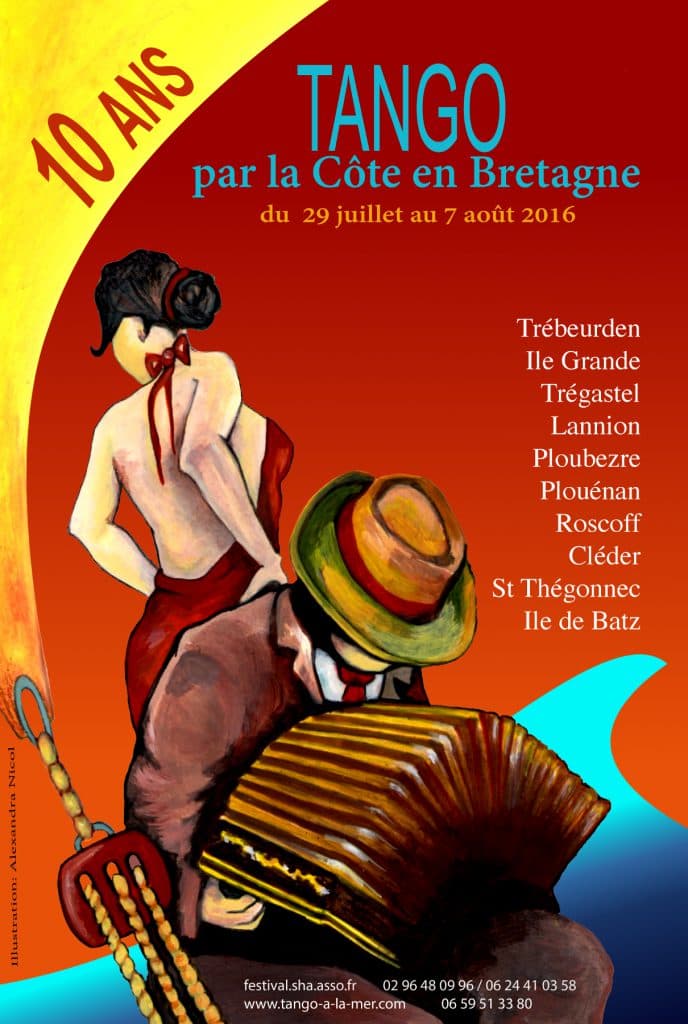 Affiche Tango par la côte 2016