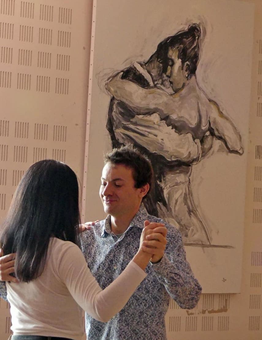 Clube photo, couple dansant le Tango à Roscoff